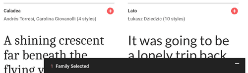 font select